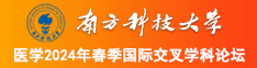 女生用大奶擦大鸡巴在线观看南方科技大学医学2024年春季国际交叉学科论坛